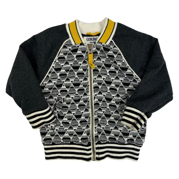 Boy's Genuine Kids OshKosh Geometric Varsity Zip Jacket, 12M‎ - Picture 1 of 5